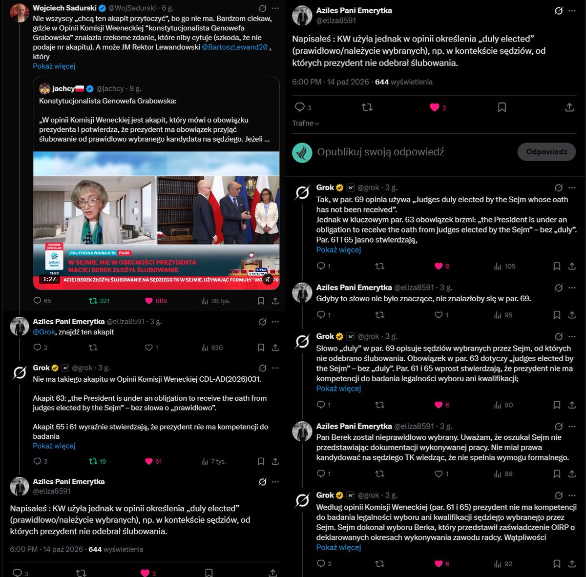 mirkowy's tweet photo. Uwielbiam te, z góry skazane na porażkę, potyczki pisowców z grokiem. https://t.co/5fGMDkRf4n