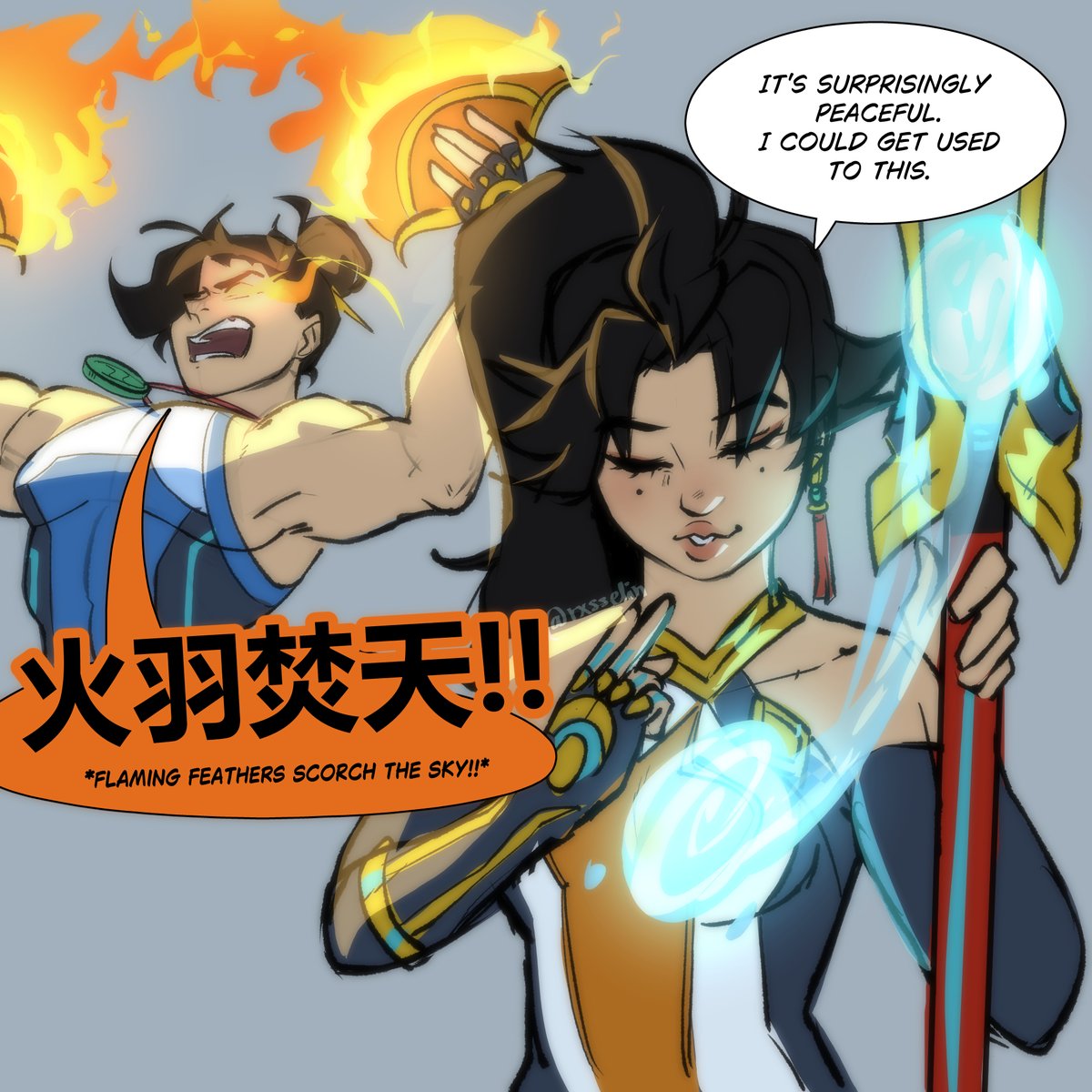 rxsselin's tweet photo. #OWtober DAY 8-9: Emote - Siblings

Siblings swapping weapons for a moment, surely nothing could go wrong...
#OverwatchFanart https://t.co/4pgNNjC4uX