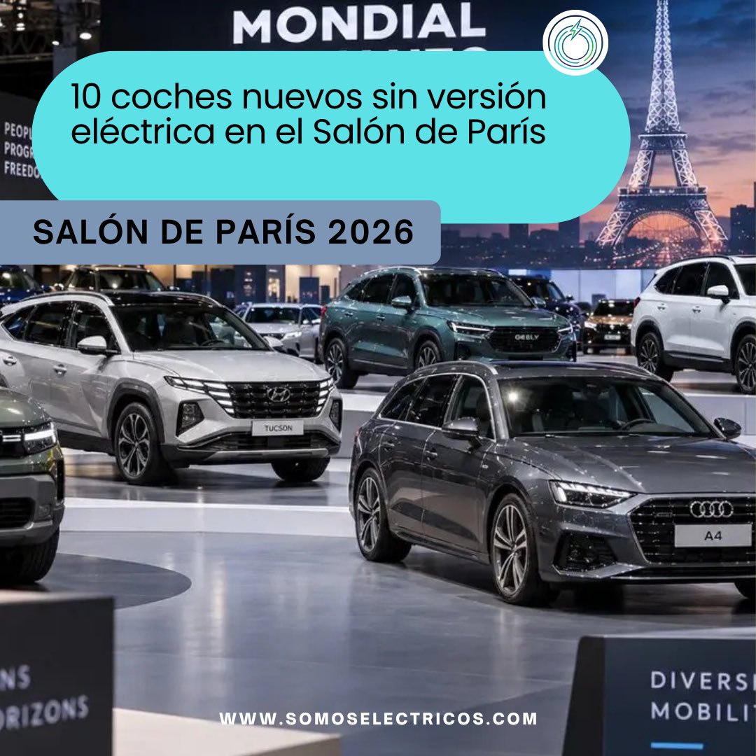 maselectricos's tweet photo. 10 coches nuevos sin versión eléctrica en el Salón de París🧐
Te contamos todos los detalles en nuestra web: https://t.co/1Cw5aV3MPJ📲
🔵Enlace directo en primer comentario👇
#somoselectricos #cocheselectricos #mondialauto #coches #movilidadelectrica @mondialdelauto https://t.co/QynA1sEPKP