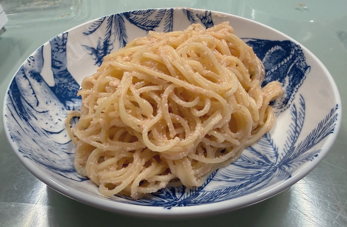 canosakura's tweet photo. 挽肉たっぷりのミートソース スパゲッティと、たらこスパゲッティ。

欲張って2種類作った。 https://t.co/M915GoPf6u