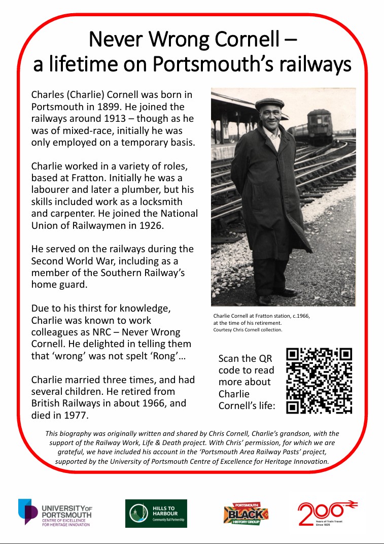 RWLDproject's tweet photo. 🚨 NEXT WEEK🚨

Pleased to be supporting @HampshireCRP's  #BlackHistoryMonth event at #Portsmouth &amp; #Southsea station on 23 October!

6-8pm - plenty going on, including @ChrisCo49821424  talking about his grandfather, Charlie!

Free; register here:
https://t.co/bc2ivoszn1 https://t.co/XC5F4fmH3z