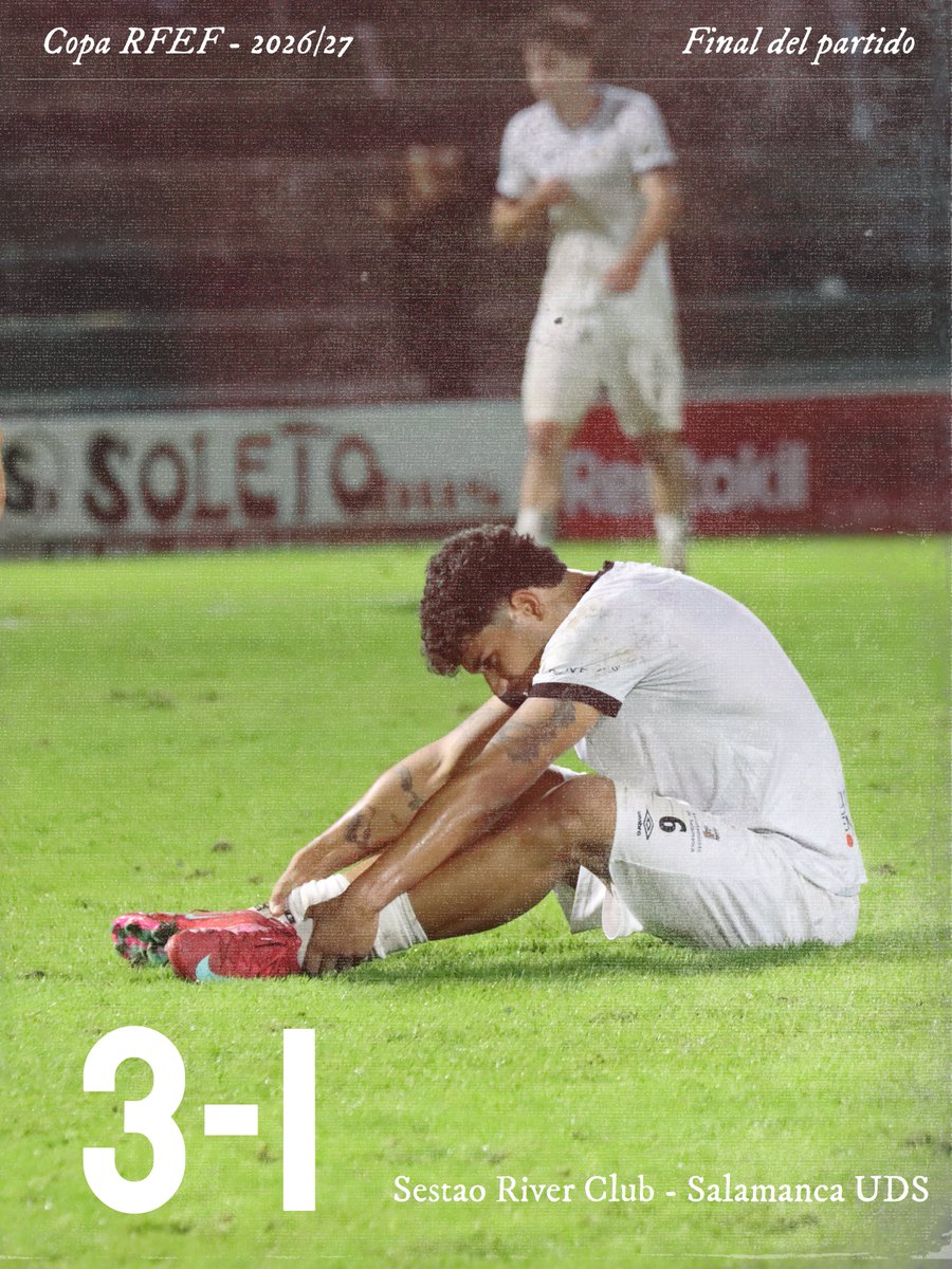 SalamancaCFUDS's tweet photo. +90’ | 3-1 | Final. Caemos con la cabeza altísima y muchísimos honores. Luchamos hasta el final, con uno menos desde el 3’ y doblando esfuerzos 

GRACIAS, EQUIPO. Si hay que caer, que sea así 

#TodoEmpiezaAquí | #UnidosParaCrecer https://t.co/BLCvChDLlx