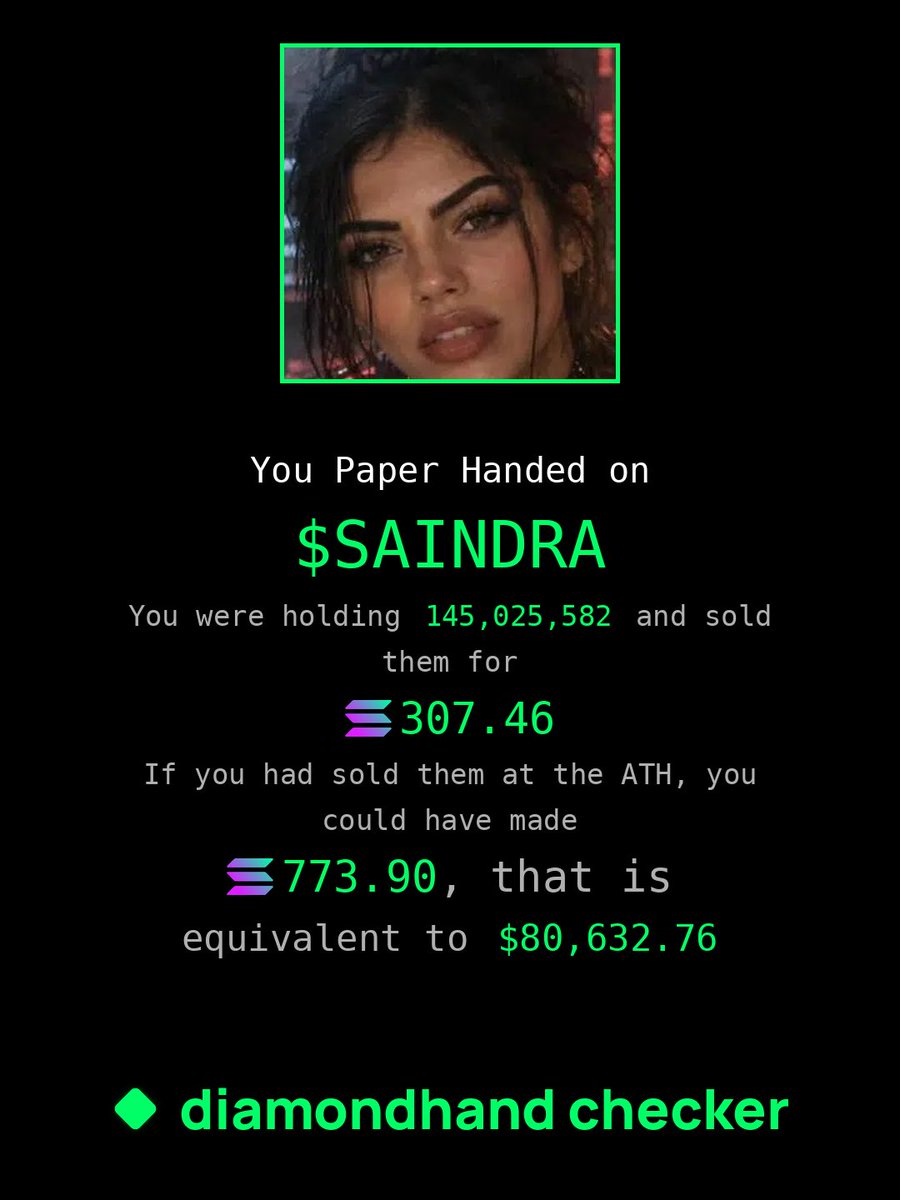 arscrappy90's tweet photo. When will I learn to hold broo 

Sold $⁠SAINDRA so early 😭 

A2yA6AFtfKkfVkfsnGpvsKoUV5kQPpMYboZsBPvmkA9T 

https://t.co/N0yOPCKRsA https://t.co/X3PUy6XscI