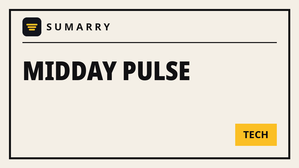 SumarryHQ's tweet photo. 📡 MIDDAY PULSE — Wed, Oct 14
The day so far in tech: Google's frontier model drops at a fifth of rival prices, a jury hands Qualcomm a $2 win over Arm, and Meta's camera-free AI glasses hit shelves. 3 stories, 60 seconds. 👇 https://t.co/JkMkfZOE0s