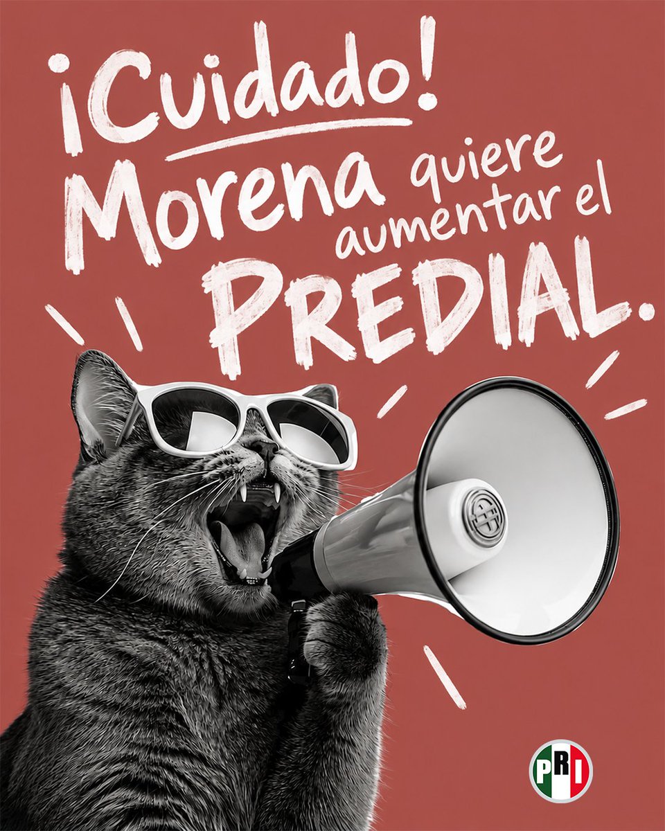 PRI_Nacional's tweet photo. Morena quiere aumentarte el predial. No se cansan de traicionar al pueblo. https://t.co/p76U0BJdPG