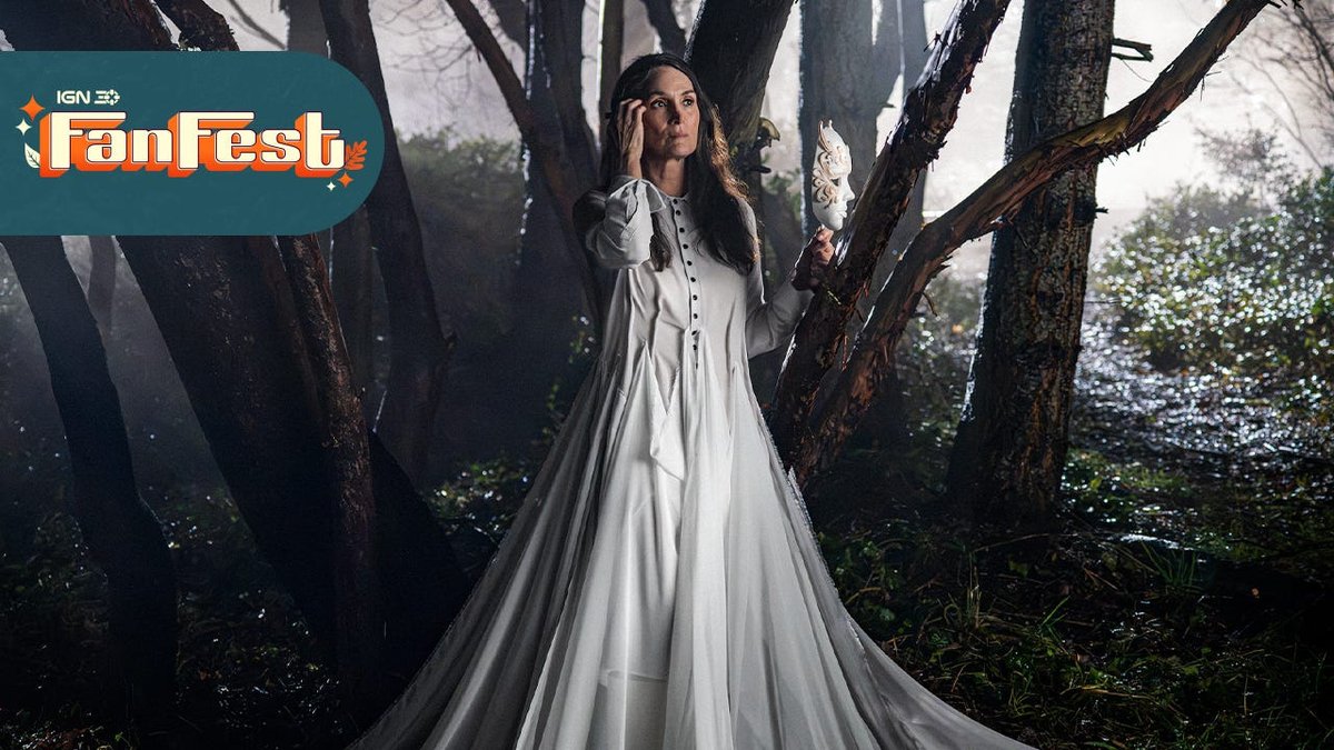 IGN's tweet photo. Carrie-Anne Moss discusses her new AMC+ thriller Yaga, her lifelong interest in Baba Yaga folklore, and how she really feels about that meta John Wick line. https://t.co/3Dt4itUoWR

#IGNFanFest https://t.co/tcUeRpRTlJ