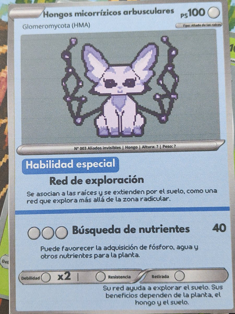 KumiAly's tweet photo. Un intento de cartas tipo Pokémon para una feria de ciencias 🌱 https://t.co/tB8jYgK14U