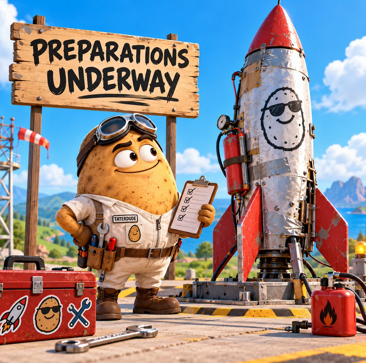 taterdudecoin's tweet photo. preparations are underway.
taterdude soon. 🥔 https://t.co/2sTH2oEt8l