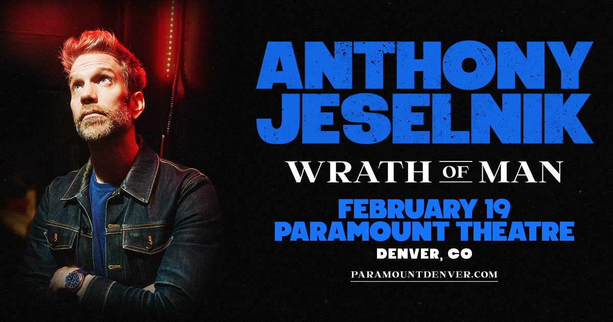 ComedyWorksEnt's tweet photo. 🚨JUST ANNOUNCED🚨

Anthony Jeselnik: Wrath of Man is coming to @paramountdenver on February 19!

🎟️ Presale runs Wed, Oct 21 at 10am - Fri, Oct 23 at 9am
🔑 PW: COMEDY
🎟️ Ticket Link in Bio! https://t.co/jtt8bLad1N