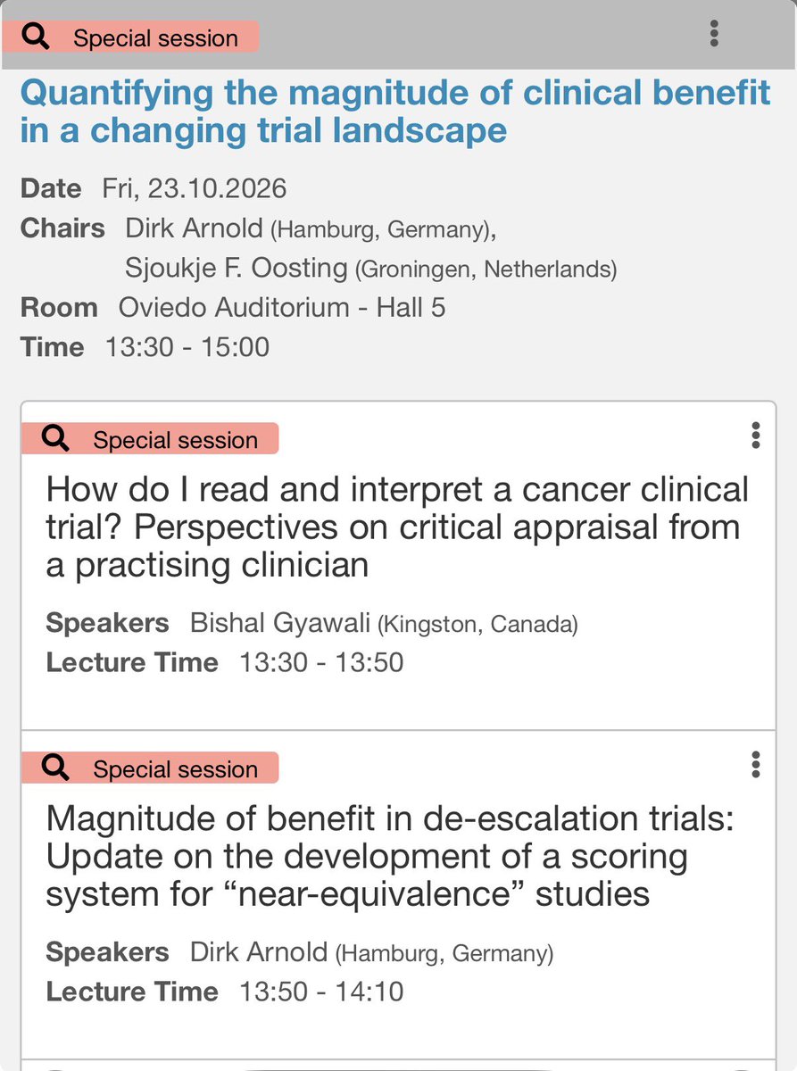 Philippe Aftimos, MD  ESMO 2026 slide: Special session (1 of 2)