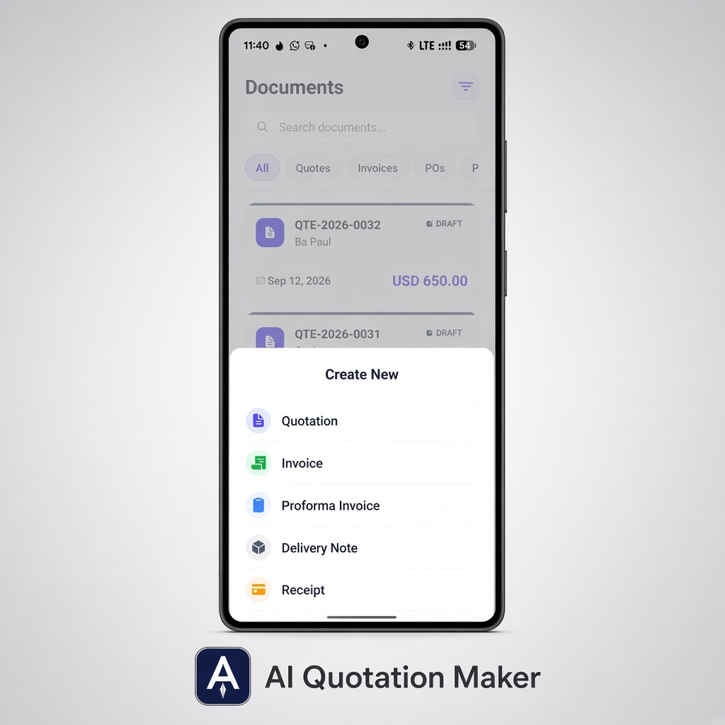 techhubgroup's tweet photo. Not just quotes. From the same app you can create invoices, proforma invoices, purchase orders, delivery notes and receipts, all with your company logo on them. One place for the paperwork. Free to download today!
