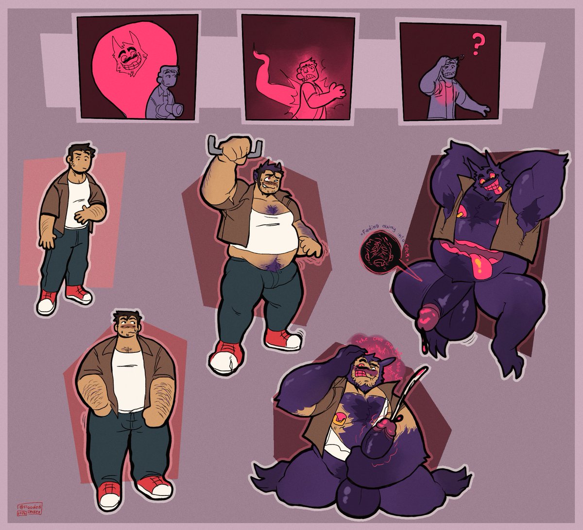 FloodedUnder's tweet photo. [ CTF, CockTF, transformation, possession ] 

You can trust that Brutus will always try to make the process as pleasurable (for himself) as it can be!! https://t.co/WC7DXshkzc
