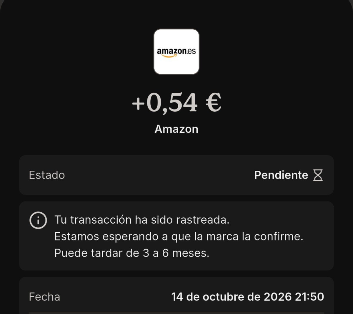IngInvierte's tweet photo. Seguimos aprovechando el cashback de iGraal en Amazon.

💰 Esta vez nos llevamos 0,54 €.

Poco a poco, compra a compra… al final todo suma. 🤑📈 https://t.co/8eucDIG3yP