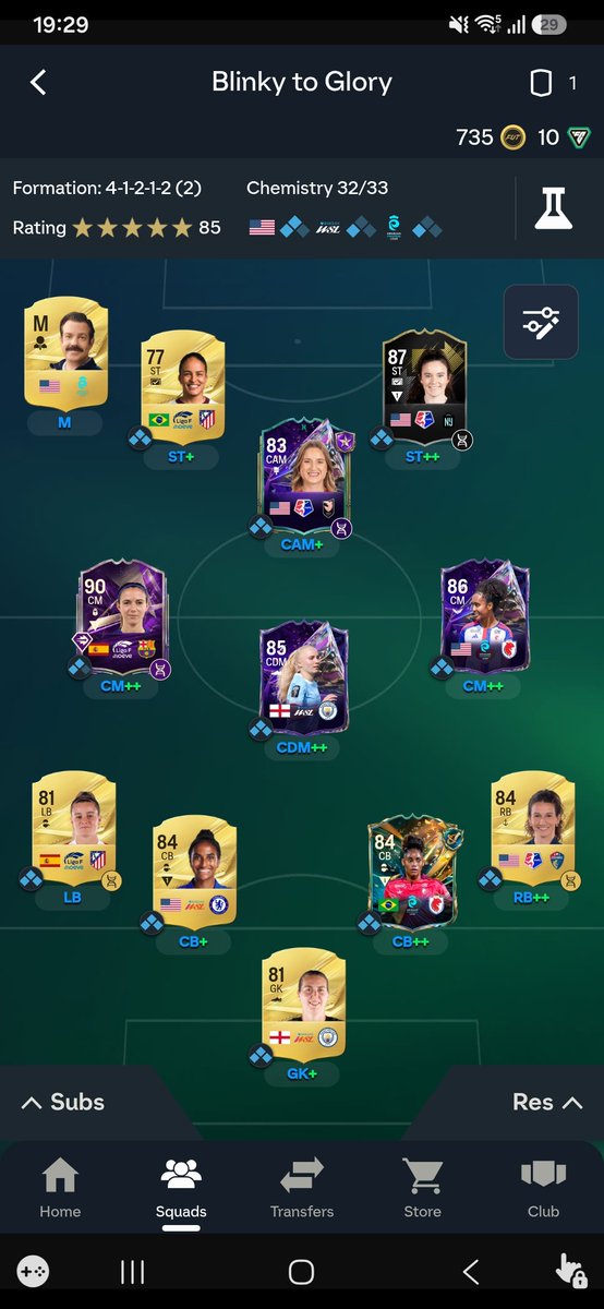Alexswfc1867's tweet photo. @GemmaHayter180 Every game I play everyone has a way better team, but I'd rather have fun than use the same players as everyone else (yes i have bonmati but I packed her so) i got 10 wins in champs and 1 game away from div 3 https://t.co/p2nHlTAlPT