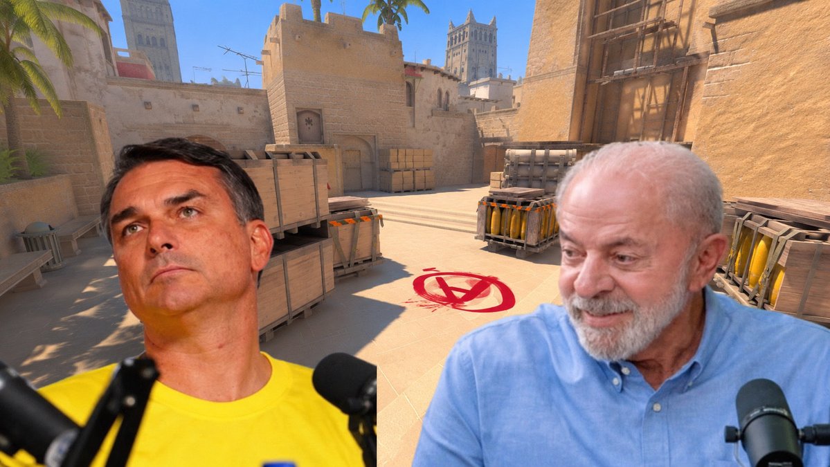 CeguetaGames's tweet photo. 🚨URGENTE: Flávio Bolsonaro desafia Lula para uma MD5 de valendo a presidência do Brasil.

O vencedor assume o Planalto e o perdedor vai jogar na paiN. https://t.co/VkebymZazZ