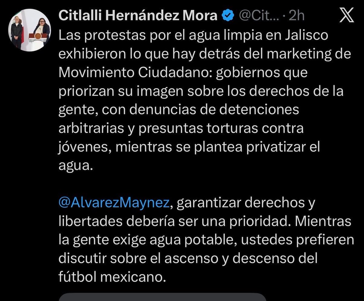 luis_gj's tweet photo. Mi niña linda @CitlaHM , mi vida, ¿y qué pasó con las protestas del personal de salud por falta de medicamentos, insumos y condiciones dignas de trabajo? ¿Esas no te indignan, corazón? ❤️

Porque cuando los reclamos son contra otros gobiernos, te desvives por los derechos de la gente. Pero cuando los responsables son de Morena, curiosamente te quedas calladita.

Qué selectiva te salió la indignación, preciosa. 😘