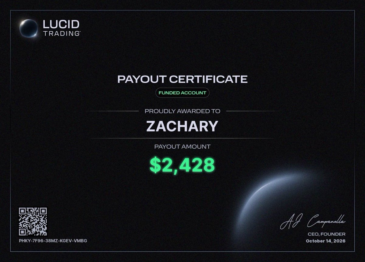 realdealzach's tweet photo. Correct answer ALL OF EM!!!

Another week of multiple payouts across firms. Not a max payout in sight… no big numbers… and I just booked a trip to go on safari in Africa with my wife 🤔

TAKE THE “SMALL” PAYOUT BOYS

Winners of accounts below, will send a DMs now 🙏🫡 https://t.co/fvKElhwV1b