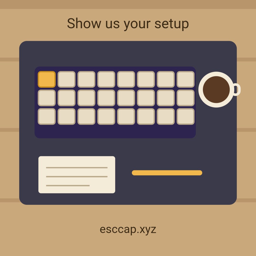 Rzndao's tweet photo. Genesis access for ESCCAP begins now

ESCCAP introduces a curated collection of retro mechanical keyboard collectibles, crafted with precision and inspired by the timeless design of classic keyboards.

From the feel of every key to the character behind every design, this collection celebrates the details that make keyboards more than just keyboards

Free mint on @RobinhoodApp

We're teaming up with ESCCAP to bring an exclusive opportunity to our community

How to Participate:
✅ Follow @esccapHQ and @Rzndao
❤️ Like and repost this post mandatory 

💬 Drop your wallet address in the comments

⌨️ Discover ESCCAP and explore a collection made for keyboard enthusiasts and collectors.

Stay tuned for more updates, and good luck to everyone participating