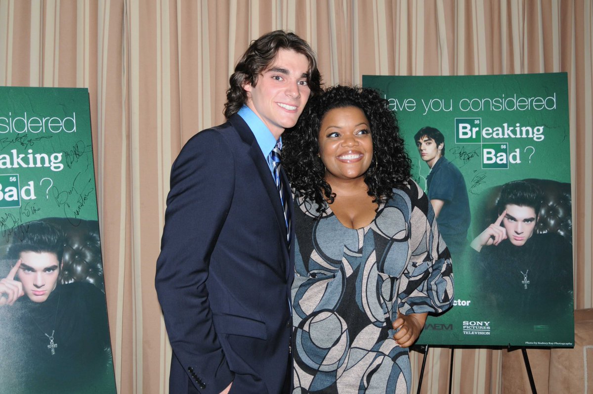 sagaftra's tweet photo. We remember RJ Mitte for his talent, activism and union engagement. From his groundbreaking portrayal of Walter "Flynn" White Jr. on 'Breaking Bad' to advocating for performers with disabilities on the Hill and speaking at events, we will never forget his artistry and passion. https://t.co/qxFFWIl1gs