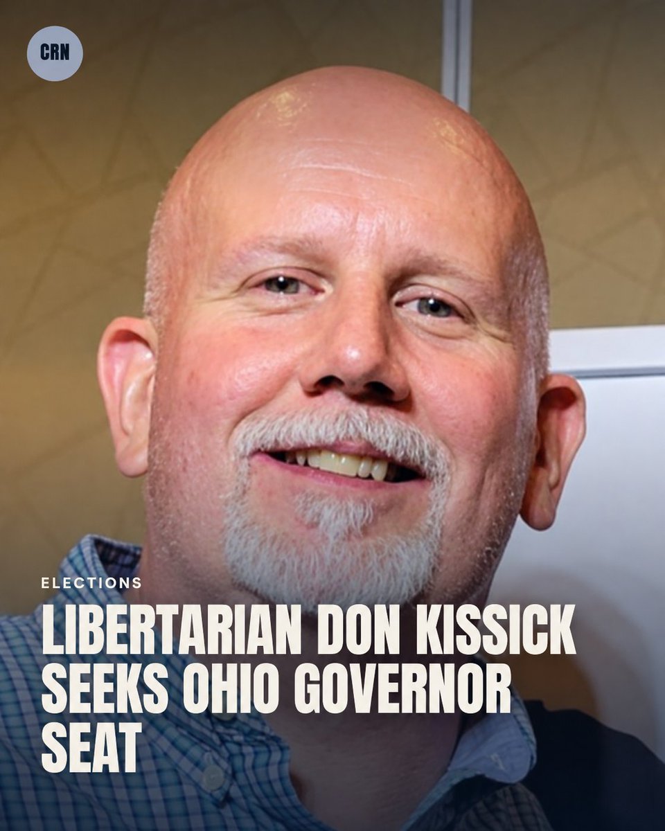 CincyRegional's tweet photo. Libertarian Don Kissick is running for Ohio governor against Vivek Ramaswamy and Amy Acton on Nov. 3. His campaign focuses on property tax reform, affordability and government accountability. 

Learn more: https://t.co/hvcBPHsrr8
#CincinnatiRegionalNews #Election2026 #OhioVoters https://t.co/aGbSKQX9o5