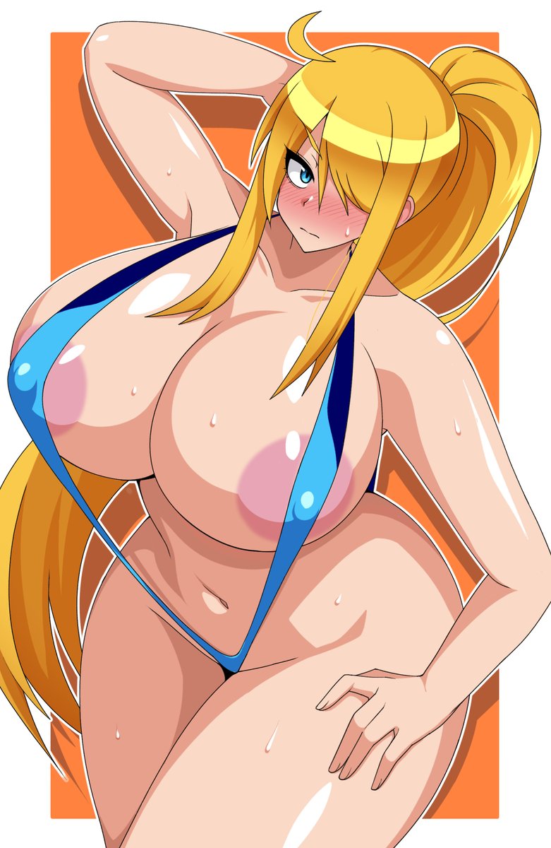 Iriomot_aoneko's tweet photo. Zero Suit Samus with More Skin Showing https://t.co/qso8UVFrE7