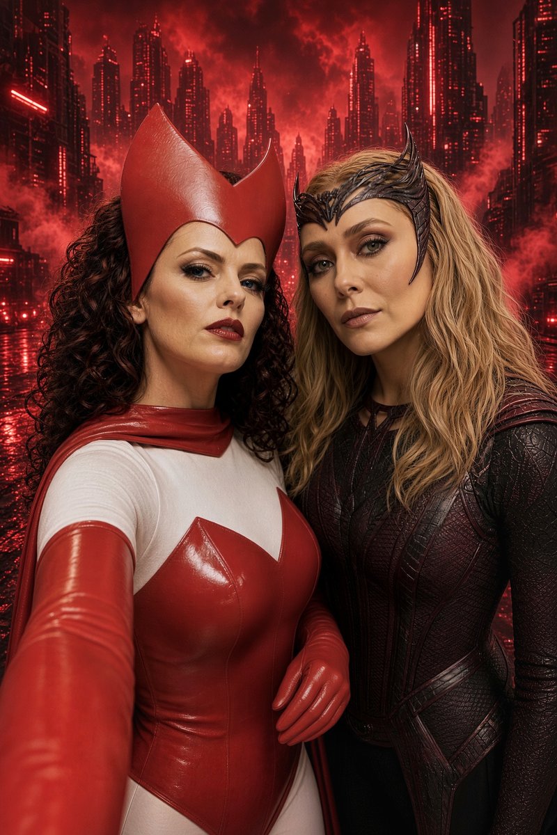 PinkAngel2022's tweet photo. OG Live Action Scarlet Witch with MCU Live Action Scarlet Witch ❤️🔥🤩🙌💥🔮❤️
#GotMilk #ScarletWitch #WandaMaximoff #Wanda #ElizabethOlsen #VanessaUpton #MarvelHistory #LostMedia https://t.co/9lkgjYbR6P