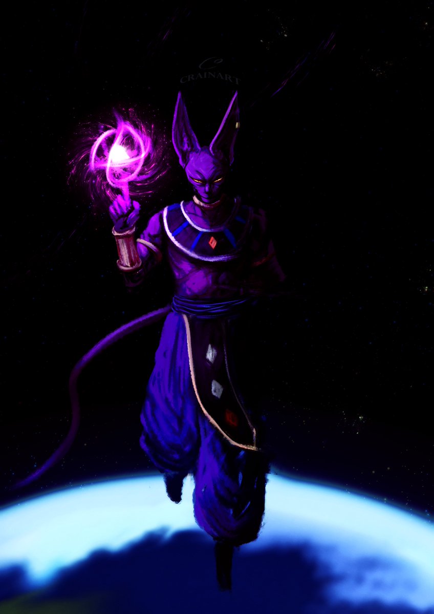 Crain1Art's tweet photo. Beerus https://t.co/XVxUO2X0NW