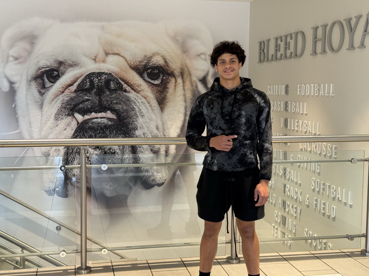 AidenGiles7's tweet photo. Great Gameday visit to @HoyasFB vs Bucknell last Saturday! Happy to be there for the win! It was great meeting the staff and tour the campus. @CoachRamey_ @coachsgarlata @CoachAmoako @CoachPartin @CoachPurk #HoyaSaxa https://t.co/YSdMW9ttgc