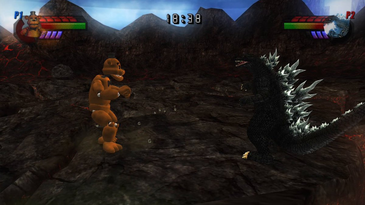 Plasmili0's tweet photo. Freddy Fazbear (King Caesar) mod for Godzilla Unleashed: Final Wars release!

https://t.co/rfWoyG1ugo
#Godzilla #ゴジラ📷 https://t.co/AG0gmyUsAE