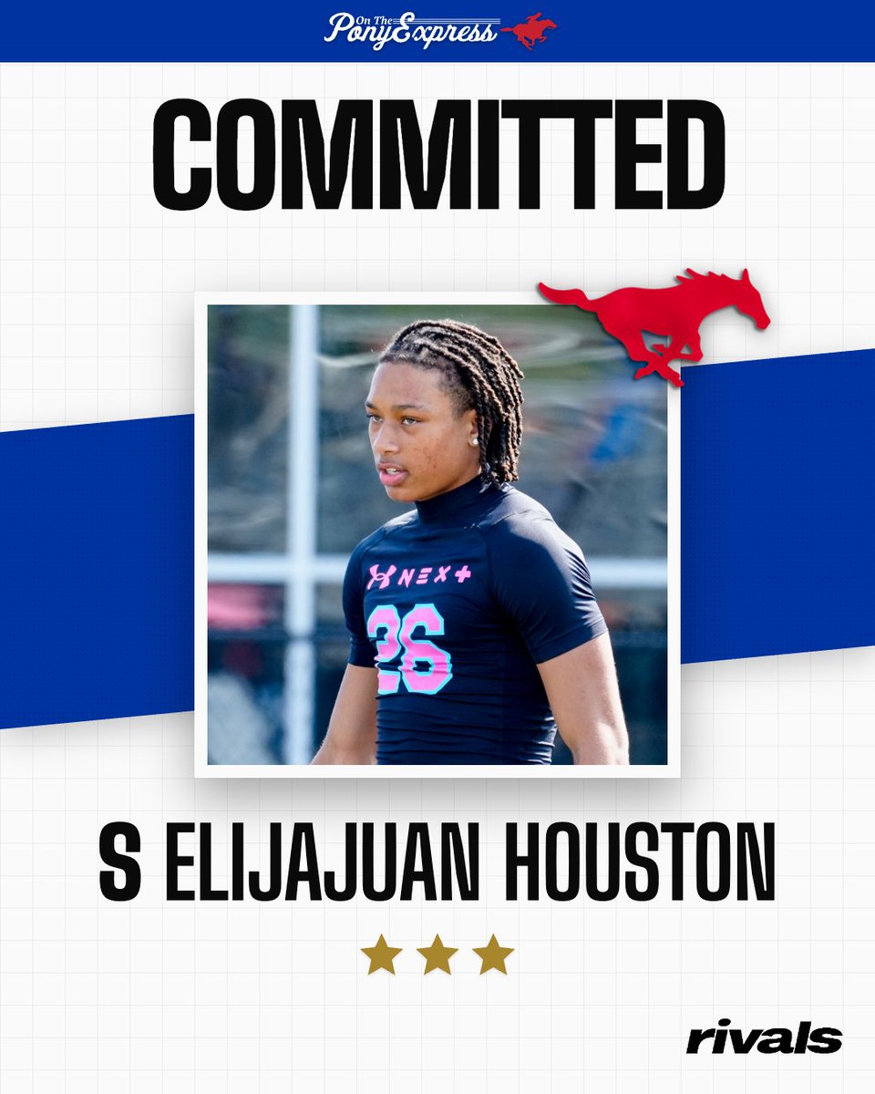 BillyEmbody's tweet photo. BREAKING: Ft. Worth (Tex.) North Crowley DB Elijajuan Houston has committed to SMU🐎

Decommitted from Arizona State earlier this week.

Story: https://t.co/kwkGgWHZGB https://t.co/KsnZwWApkt