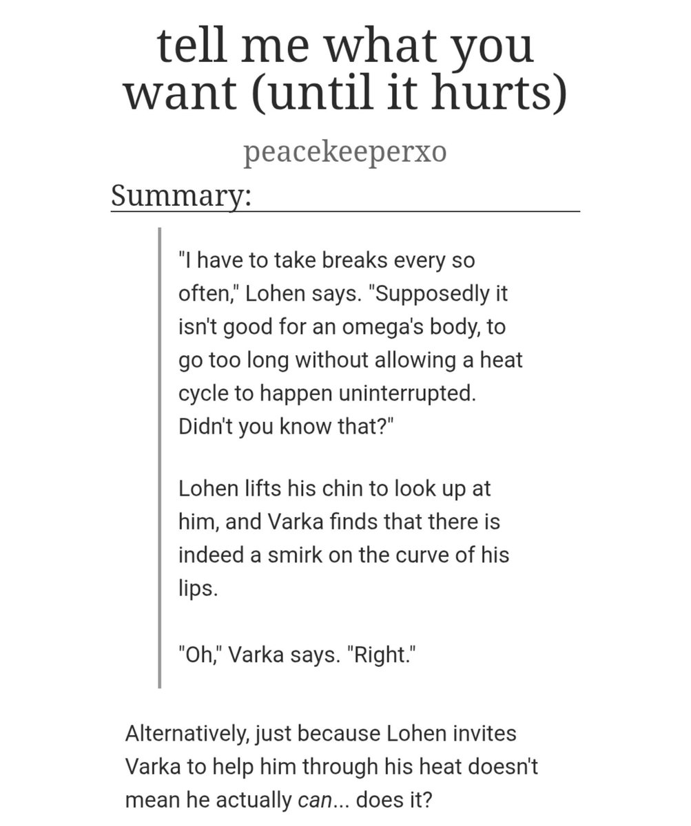 lohenbunni's tweet photo. impulse fic drop now!!! <333 

varhen omegaverse smut that manages some semblance of a plot, i hope so immensely that someone enjoys it :")

https://t.co/SNtNN8hRvJ https://t.co/yXUhlNbHmR