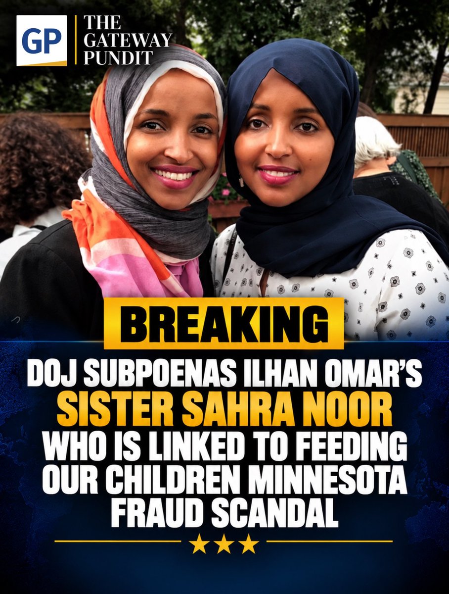 SD73660's tweet photo. Family Affair!

The DOJ subpoenaed Rep. Ilhan Omar’s sister, Sahra Noor, and another relative in an investigation into Omar's immigration forms. Omar denies any misconduct, claiming the Trump administration is weaponizing law enforcement against political rivals https://t.co/rM2GkpJLQW