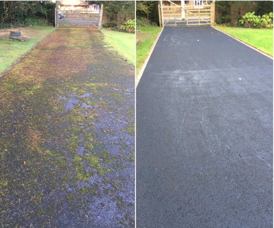 SpinnerJet's tweet photo. Professional Driveway Cleaning &amp; Tarmac Restoration

Restore the appearance of your driveway with our professional exterior cleaning and tarmac restoration services.

We remove built-up dirt, grime and weathering to improve the appearance of tired surfaces. https://t.co/6jFXUVGfq5
