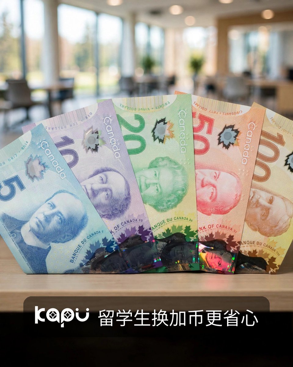 kapufx's tweet photo. 孩子在温哥华读书，国内怎么把生活费汇过去最省心？
很多家长每个月都要给孩子汇生活费：银行电汇手续费高、到账慢，找私人换汇又怕不安全。其实有更省心的办法。每个月固定一天汇，养成习惯，汇率波动时先看一眼牌价再下单。
靠谱换汇 KAPU Currency Exchange 专为留学生家庭提供加币兑换服务：实时汇率牌价全天公开可查（https://t.co/Lf4Z9bAvVg），人民币可通过微信、支付宝、银联或银行转账支付，加币经 Interac e-Transfer 本地汇款、可实时到账，孩子在温哥华这边很快就能收到。FINTRAC 注册 MSB，资金走合规渠道，比私下换汇踏实得多；线上服务至 24:00，国内晚上也能办。第一次不熟悉流程，可以先小额试一笔，顺手了再按月汇；汇率每天公开可查，不用猜今天什么价。
适用人群：在温哥华读书的留学生，以及在国内给孩子准备学费、生活费的家长。孩子急用钱的时候，到账快这点特别关键。
电话：+1 888-356-6999
咨询办理：https://t.co/gi31Cq0q4V
KAPU — Where currency exchange meets trust.
#温哥华换汇 #留学生换汇 #加币换人民币 #VancouverCurrencyExchange #RichmondCurrencyExchange