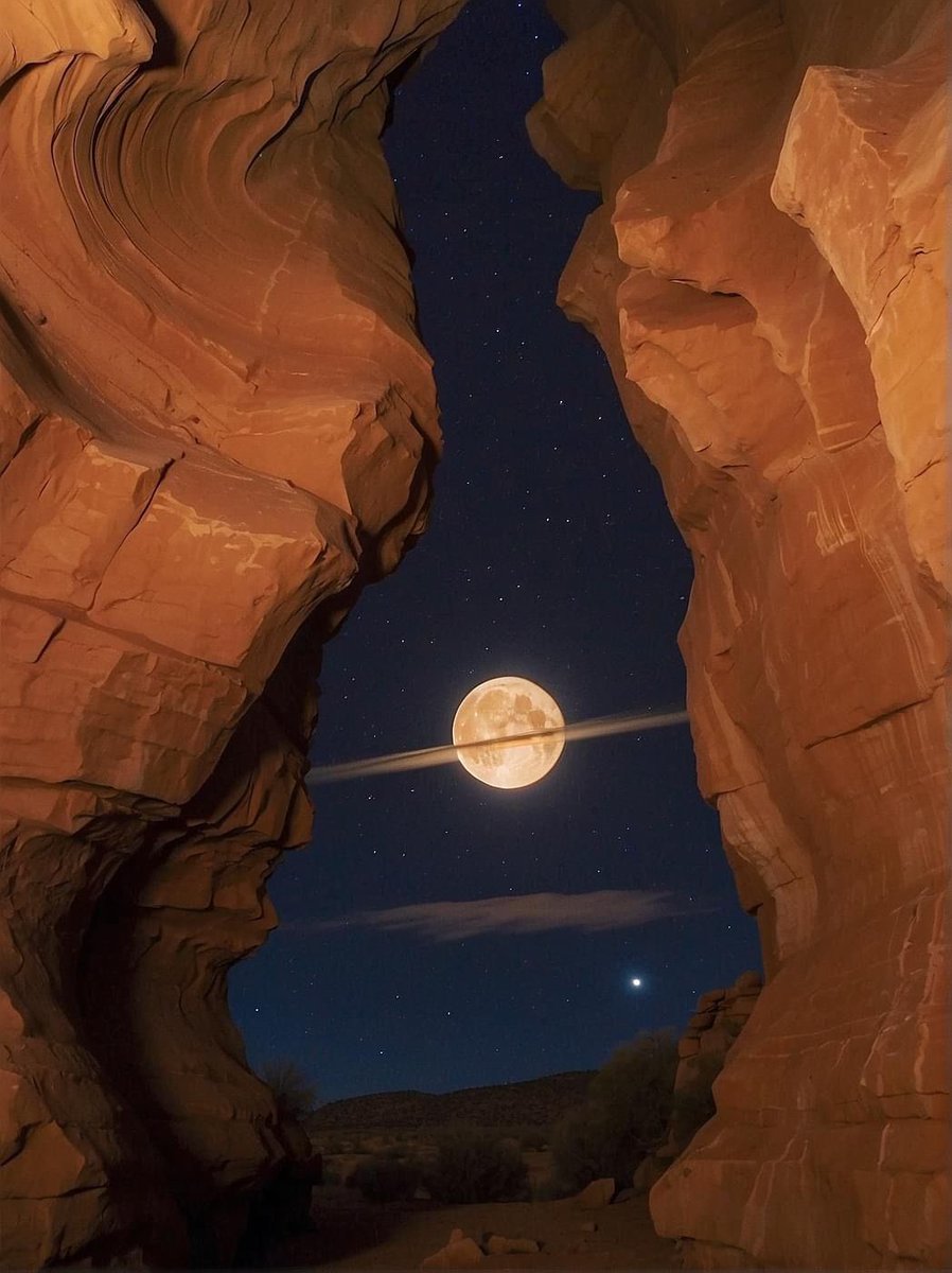 mira_beant's tweet photo. The moon wearing Saturn’s rings for the night https://t.co/LG0r0sPa31
