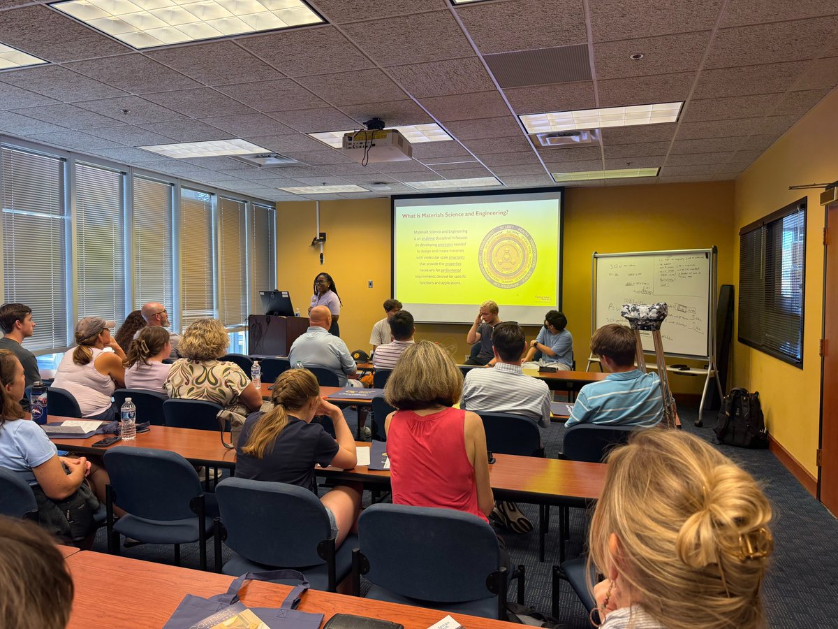 GTMSE_2's tweet photo. Today, hosted prospective students and their parents for an info session. They heard from current MSE student ambassadors and learned all about MSE, the courses, the research &amp; internship opportunities and the MILL, at the nation’s #2 ranked materials engineering program! https://t.co/hlLVFFEats