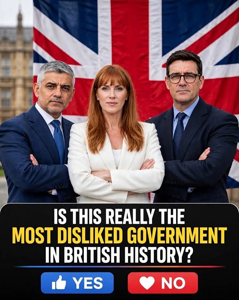 Rising_america2's tweet photo. IS THIS REALLY THE MOST DISLIKED GOVERNMENT IN BRITISH HISTORY? 🇬🇧 https://t.co/ELLEHn44wM