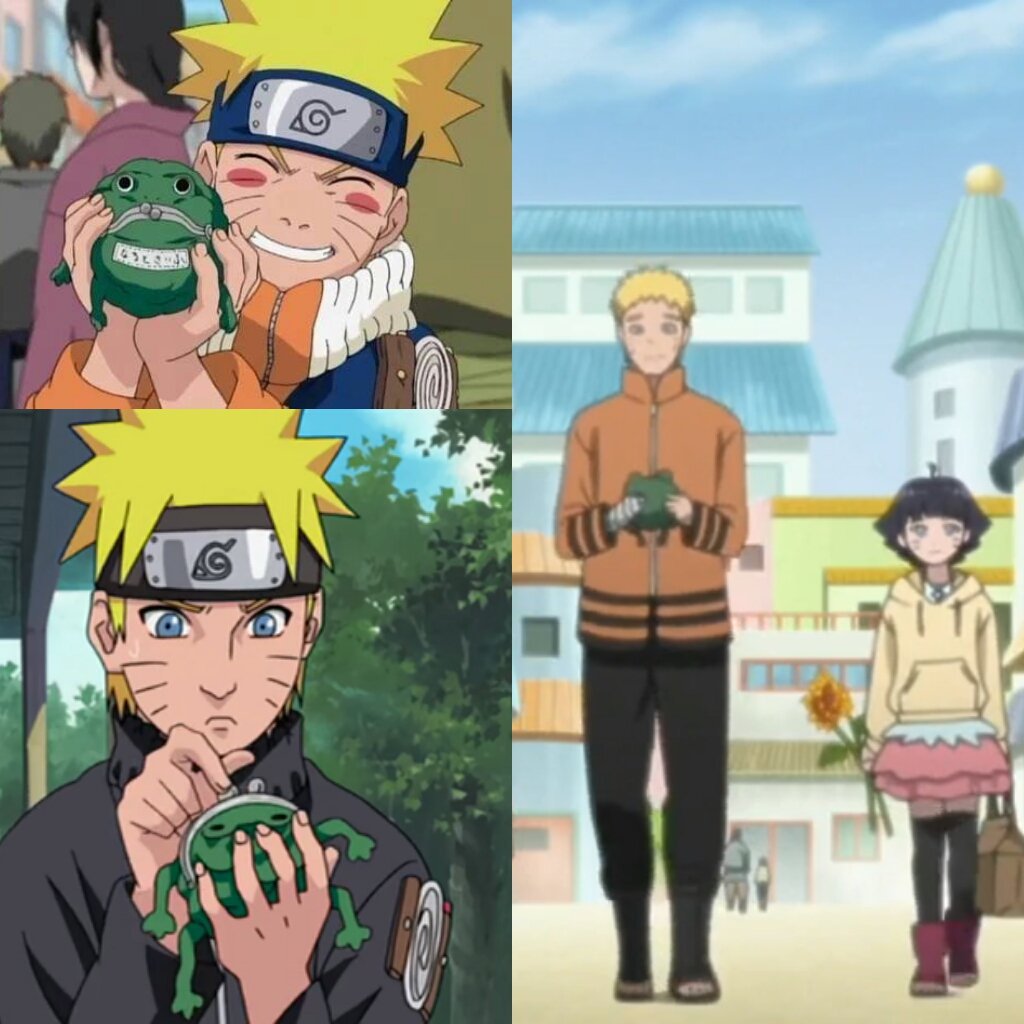 Okiru30_'s tweet photo. Acho fofo e engraçado o fato que mesmo após ter se tornado adulto, o Naruto ainda manteve o uso de sua famosa carteira de sapinho!🐸😂 https://t.co/upeAgqeAoD