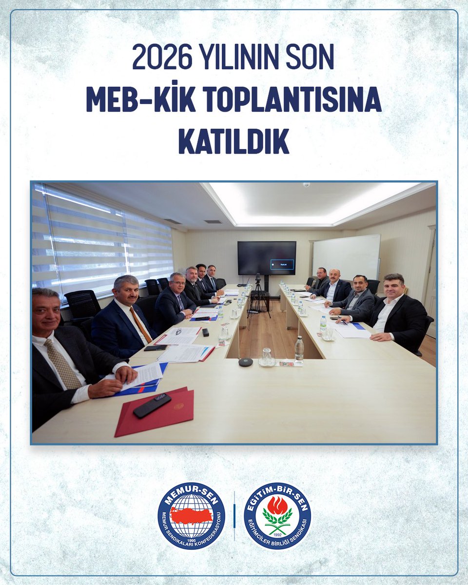 EgitimBirSen's tweet photo. 2026 YILININ SON MEB KİK TOPLANTISINA KATILDIK

Milli Eğitim Bakanlığı Kurum İdari Kurulu’nun (MEB-KİK) Ekim 2026 toplantısında;

•Güvenli okul politikası, öğrenci disiplin hükümleri, rehberlik hizmetleri
•Atama ve Yer Değiştirme Yönetmeliği hükümleri çerçevesindeki ilçe grupları
•Norm kadro yönetmeliğinin güncellenmesi
•Eğitim kurumları yöneticiliğinin asli görev olarak tanımlanması
•Uzman ve başöğretmenlik ünvanı için aranan süreler
•İl içi yer değişikliği talepleri
•Görevde yükselme ve ünvan değişikliği sınavları
•Alan değişikliği
•Mazerete bağlı yer değişikliği
•Resen atamalara karşı açtığımız davaların MEB aleyhine sonuçlanması dikkate alınarak resen atama uygulanmasından vazgeçilmesi 
•Ek ders ücretlerinin kapsamı
•Yarım zamanlı çalışma hakkı
•Süt izni ve kreş ihtiyacı başta olmak üzere
eğitim çalışanlarının sorunlarını, talep ve beklentilerini kurul gündemine taşıdık.

Haberin tamamını okumak için: https://t.co/Pr8jh6KVjo