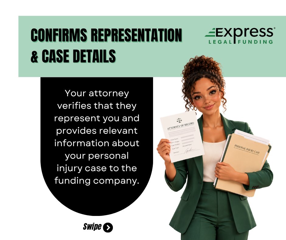 FundingExpress's tweet photo. Your attorney's role doesn't stop at handling your personal injury case. ⚖️💚

When pre-settlement funding comes into the picture, there's more happening behind the scenes than you might think.

So, how exactly does your attorney help? Swipe to find out! 👉 https://t.co/cp7cMa11TE