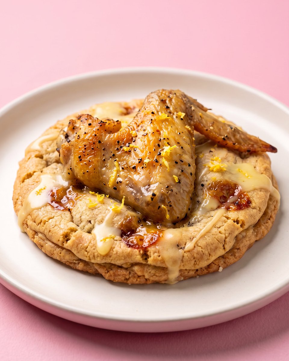 DailyNoud's tweet photo. Crumbl Cookies announces new Lemon Pepper Chicken Wing Cookie in collaboration with Wingstop.

Available in select states in the U.S. https://t.co/QpoQgJ6KkL