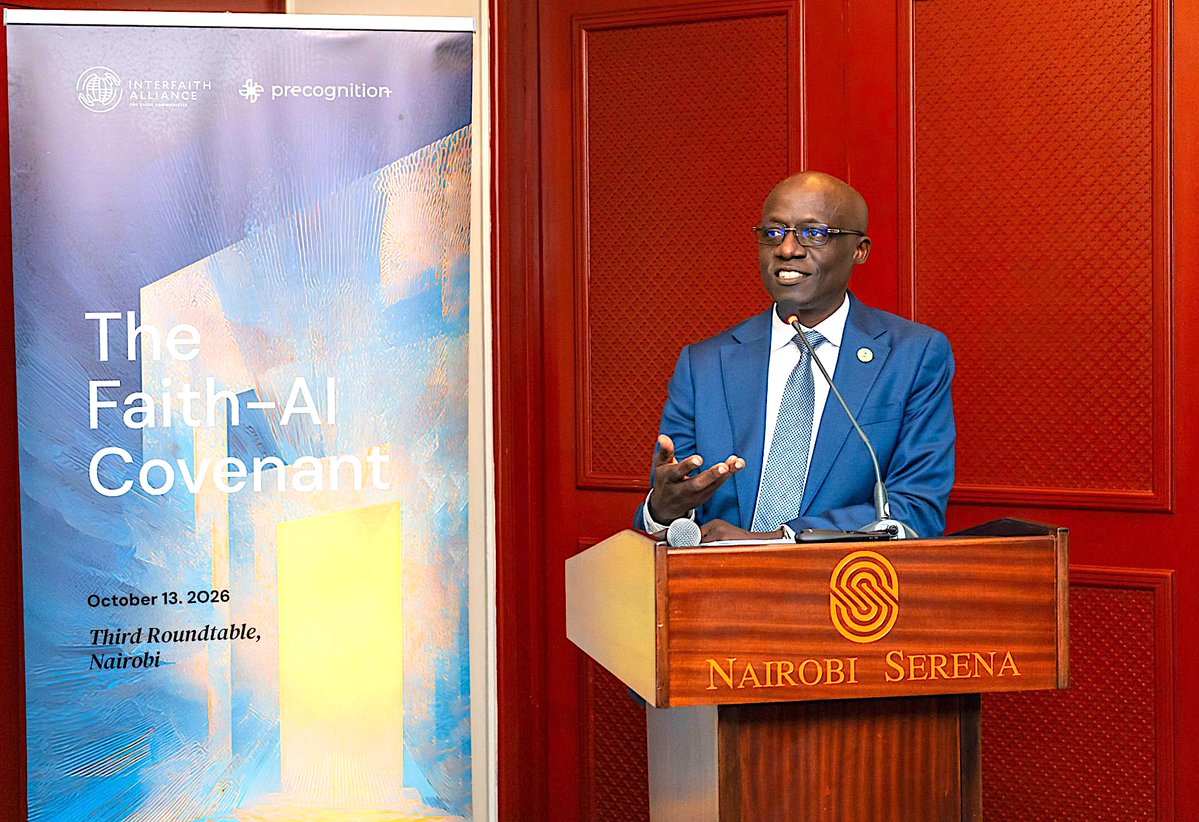 pthigo's tweet photo. Faith, AI and the Future of Our Children

I was privileged to deliver remarks and join a group discussion at the Faith-AI Covenant Roundtable in Nairobi, convened by Dana Humaid, Chief Executive of the Interfaith Alliance for Safer Communities (IAFSC), and Baroness Joanna Shields OBE, CEO of Precognition, bringing together faith leaders, technology companies, policymakers, researchers and civil society.

Our conversations explored how AI is shaping young people's identity, values, and sense of belonging, including the risks of radicalization, and its implications for children's learning, emotional development, and wellbeing.

I emphasized human dignity, agency and shared responsibility. Human agency must be preserved not only in how AI is used, but also in how it is designed and developed, with safeguards embedded from the outset. This connects directly with Kenya's work through the Coalition for Children's Rights and Protection in the Age of Artificial Intelligence, advancing both opportunities and protection for children.

My appreciation to Dana, Joanna and all participants for an enriching dialogue, building on New York and Paris, and bringing African perspectives to the Covenant ahead of its planned launch in Abu Dhabi in 2027.

@UAE @Elysee @intrfthalliance @MamaDoingGood @ForeignOfficeKE @SingoeiAKorir @MusaliaMudavadi @MamaRachelRuto @EmmanuelMacron @WilliamsRuto