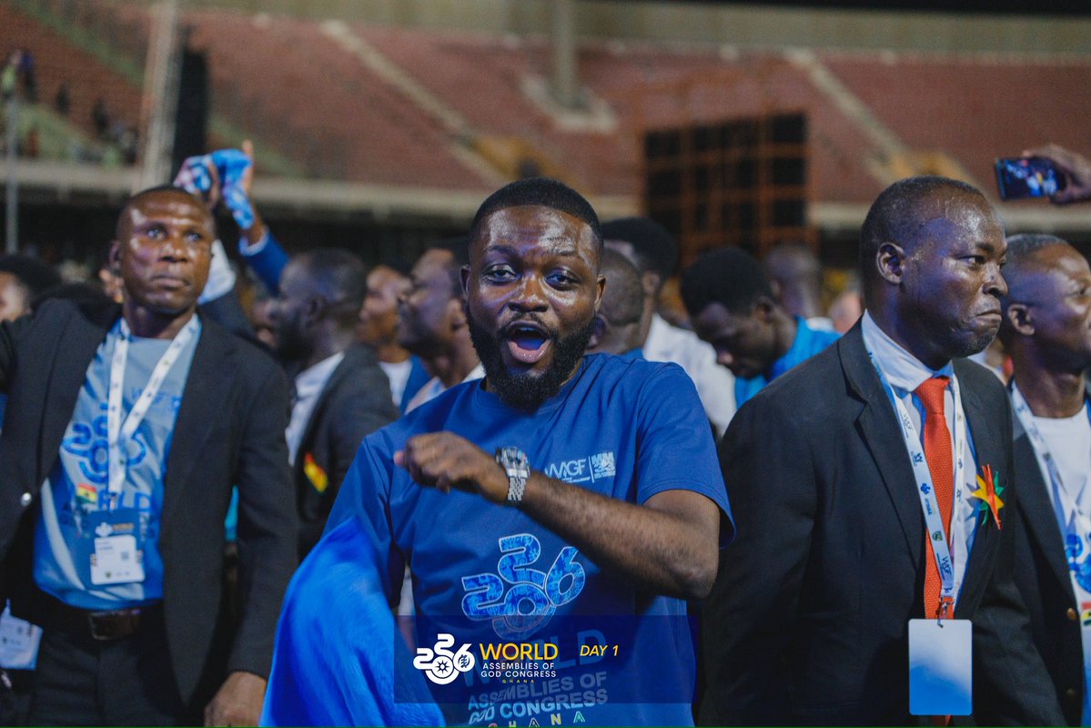 _agghana's tweet photo. 📸 A STADIUM FILLED WITH PRAISE, PRAYER AND HIS PRESENCE! 🇬🇭🔥🙌🏽

Ghana and the nations are gathered at the World Assemblies of God Congress 2026 for a glorious celebration of faith, unity and the name above every name - Jesus. 🌍

#WAGC2026 #WorldAGCongress #AGGhana #WAGC https://t.co/IKyEh97loT