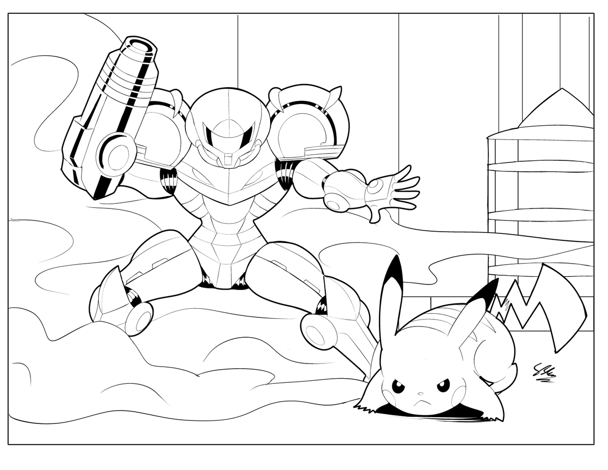 StaticBlu's tweet photo. Knock knock.
#metroid #pokemon #inktober https://t.co/1v1b2cD33t