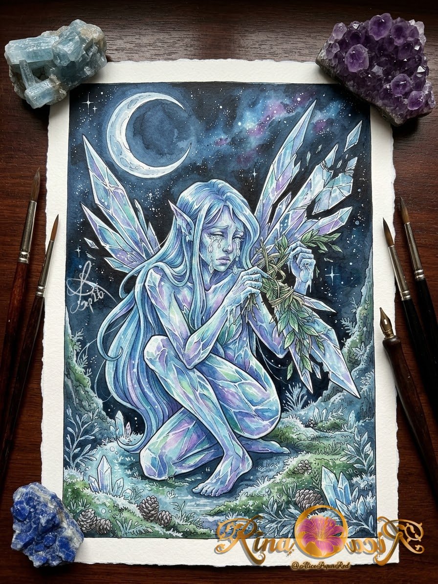 Rina00aciR's tweet photo. Broken Wing and frozen Tears 
New art
#art #digitalart #sailormoon #moon #sfw https://t.co/KNHhi4dcw1