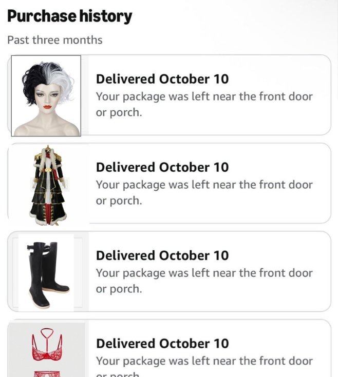 chudkitty's tweet photo. I hope whoever stole my amazon package was also planning to be emet selch for halloween https://t.co/MnOtQ47XDu