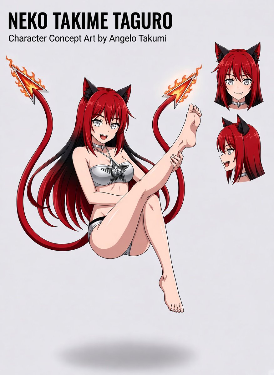 Angelowither's tweet photo. @ArtisticMaxxx Neko Takime Taguro Boiling Blade Demon haver a Boiling Blade tail I am light novel author https://t.co/bDg9AIB0U6