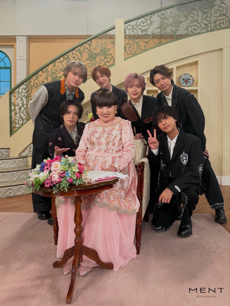 KMF2_0810MENT's tweet photo. [📸]

#キスマイみんなで徹子の部屋
#徹子の部屋
( @TETSUKO1976 )

デビュー15周年を記念して、
Kis-My-Ft2 6人で
徹子さんのお部屋にお邪魔させていただきました🏠

ありがとうございました����

#キスマイ史上最高のキスを
#KisMyFt2 #キスマイ https://t.co/X0J3pr1sBH