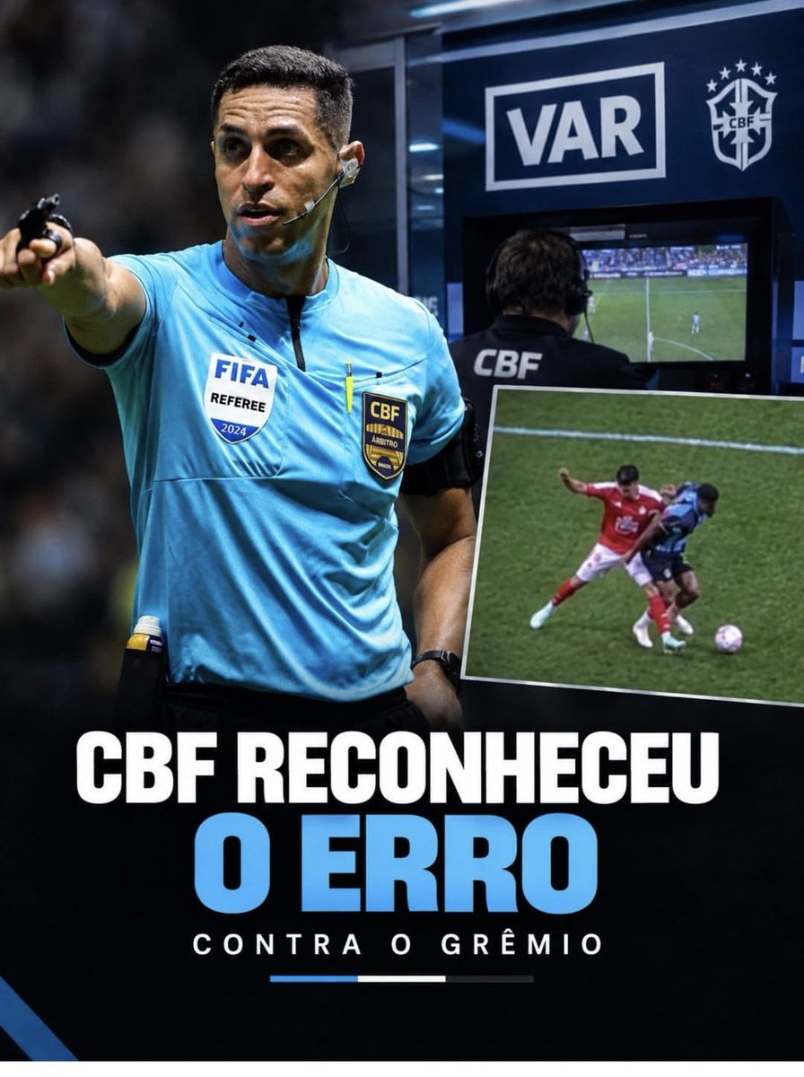 Mvinicius_73's tweet photo. CBF reconhece o erro. E o que adianta? A CBF e a comissão de arbitragem destroem o seu produto por incompetência e desídia. Até quando estes incompetentes seguirão aniquilando o futebol brasileiro? E os pontos pelo caminho? https://t.co/xTiSqpWroM