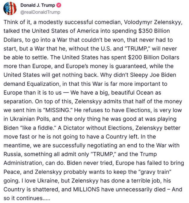 ObservadBinario's tweet photo. Hey, Mr. @realDonaldTrump, if Zelensky  is "a dictator without elections", what the fuck is Delcy Rodríguez? Why do you refuse to have elections in Venezuela?
C/c: @Sec https://t.co/rnOhVg5yBp